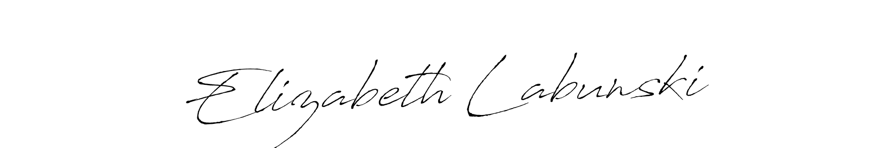 You should practise on your own different ways (Antro_Vectra) to write your name (Elizabeth Labunski) in signature. don't let someone else do it for you. Elizabeth Labunski signature style 6 images and pictures png