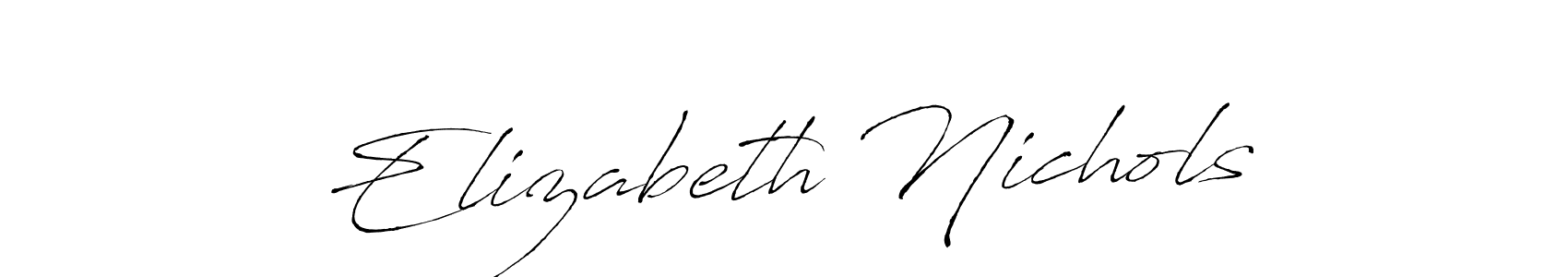 Antro_Vectra is a professional signature style that is perfect for those who want to add a touch of class to their signature. It is also a great choice for those who want to make their signature more unique. Get Elizabeth Nichols name to fancy signature for free. Elizabeth Nichols signature style 6 images and pictures png