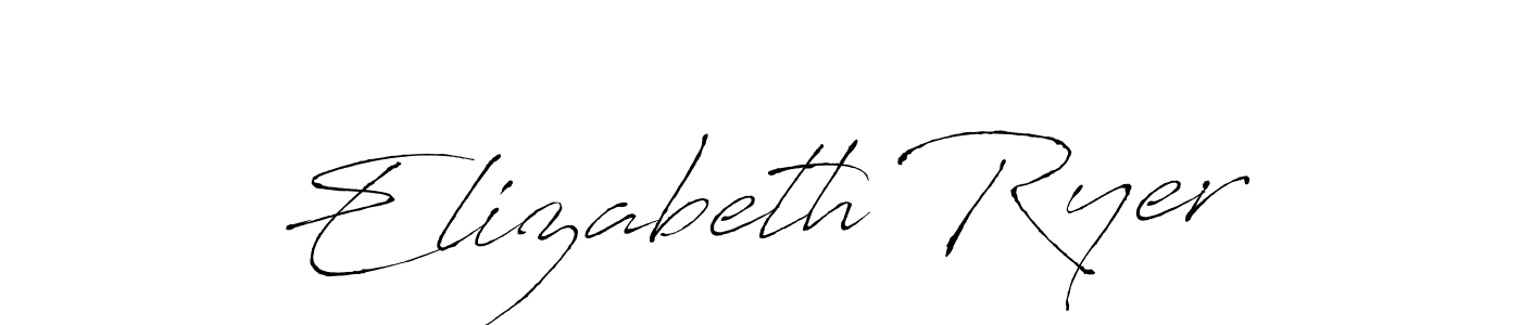 Elizabeth Ryer stylish signature style. Best Handwritten Sign (Antro_Vectra) for my name. Handwritten Signature Collection Ideas for my name Elizabeth Ryer. Elizabeth Ryer signature style 6 images and pictures png