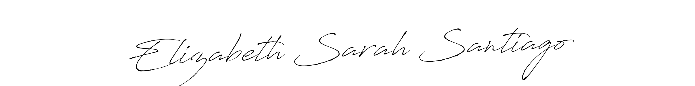 How to Draw Elizabeth Sarah Santiago signature style? Antro_Vectra is a latest design signature styles for name Elizabeth Sarah Santiago. Elizabeth Sarah Santiago signature style 6 images and pictures png