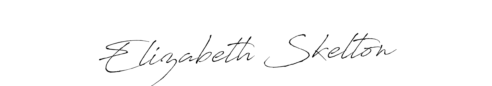 Design your own signature with our free online signature maker. With this signature software, you can create a handwritten (Antro_Vectra) signature for name Elizabeth Skelton. Elizabeth Skelton signature style 6 images and pictures png
