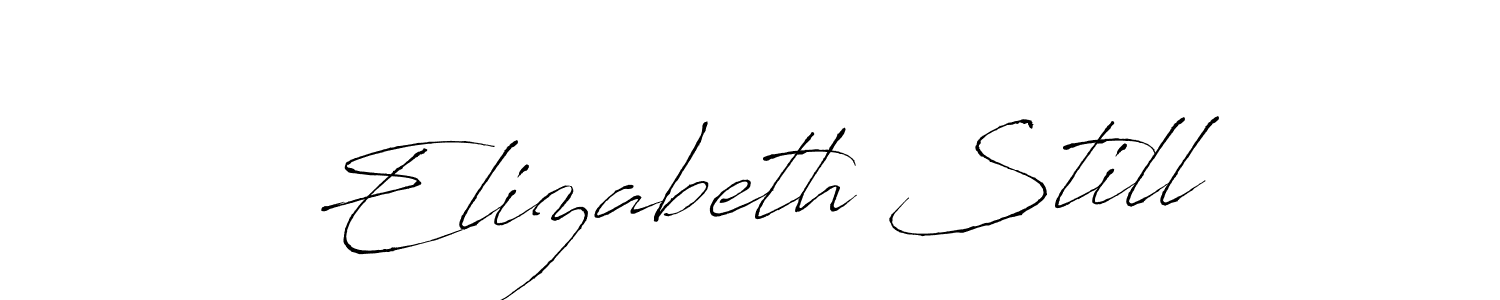 Create a beautiful signature design for name Elizabeth Still. With this signature (Antro_Vectra) fonts, you can make a handwritten signature for free. Elizabeth Still signature style 6 images and pictures png