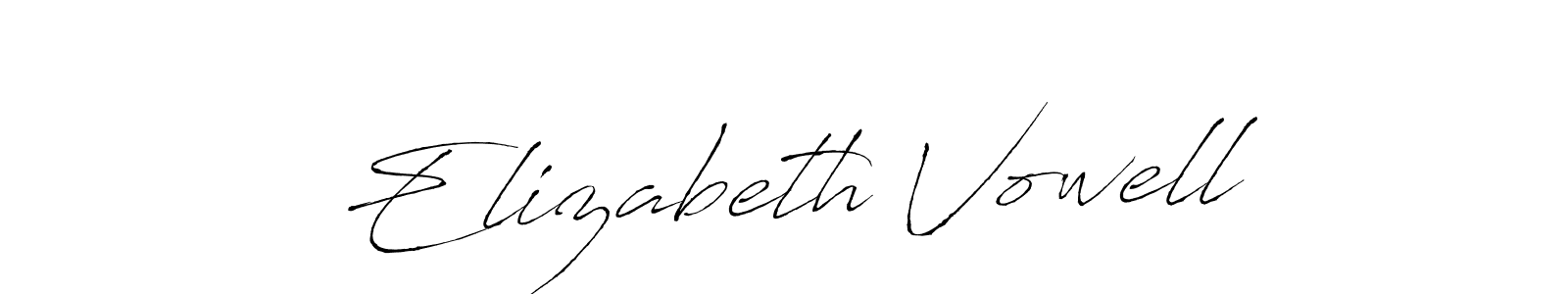 if you are searching for the best signature style for your name Elizabeth Vowell. so please give up your signature search. here we have designed multiple signature styles  using Antro_Vectra. Elizabeth Vowell signature style 6 images and pictures png