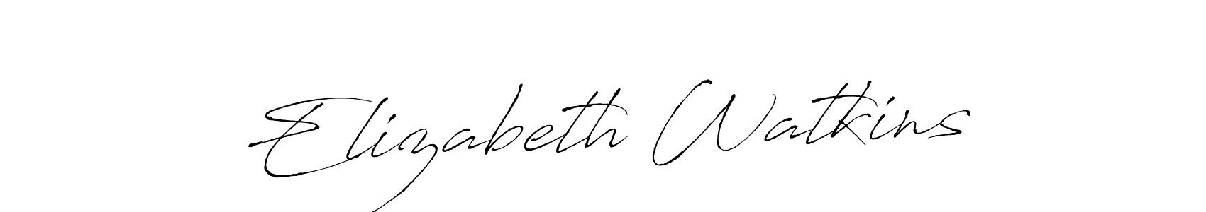 It looks lik you need a new signature style for name Elizabeth Watkins. Design unique handwritten (Antro_Vectra) signature with our free signature maker in just a few clicks. Elizabeth Watkins signature style 6 images and pictures png
