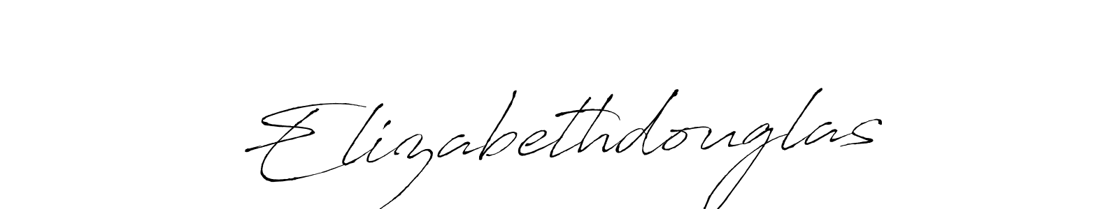 Create a beautiful signature design for name Elizabethdouglas. With this signature (Antro_Vectra) fonts, you can make a handwritten signature for free. Elizabethdouglas signature style 6 images and pictures png