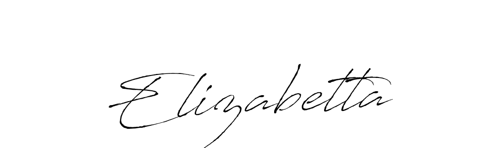 You should practise on your own different ways (Antro_Vectra) to write your name (Elizabetta) in signature. don't let someone else do it for you. Elizabetta signature style 6 images and pictures png