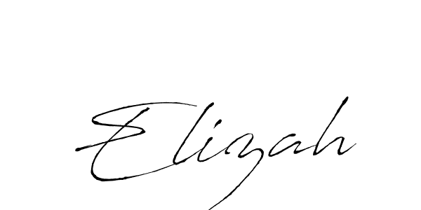 How to make Elizah signature? Antro_Vectra is a professional autograph style. Create handwritten signature for Elizah name. Elizah signature style 6 images and pictures png