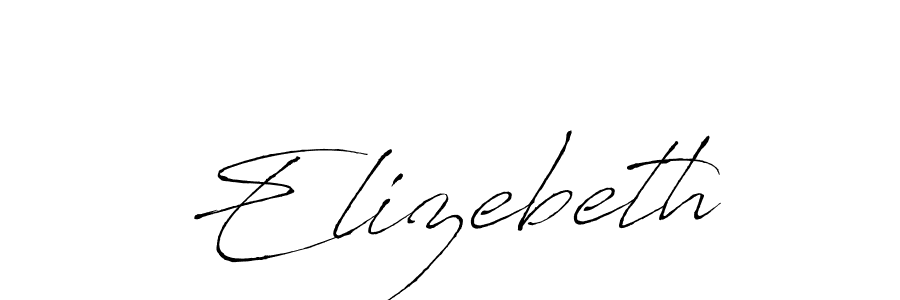 You should practise on your own different ways (Antro_Vectra) to write your name (Elizebeth) in signature. don't let someone else do it for you. Elizebeth signature style 6 images and pictures png