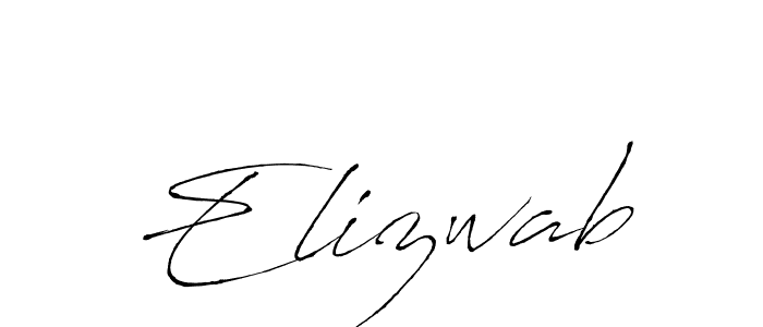 Make a beautiful signature design for name Elizwab. With this signature (Antro_Vectra) style, you can create a handwritten signature for free. Elizwab signature style 6 images and pictures png