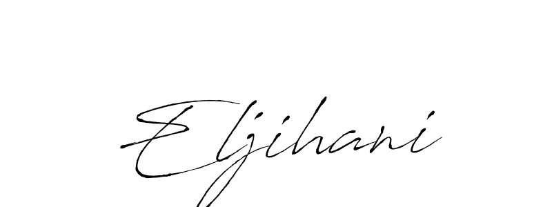 Use a signature maker to create a handwritten signature online. With this signature software, you can design (Antro_Vectra) your own signature for name Eljihani. Eljihani signature style 6 images and pictures png