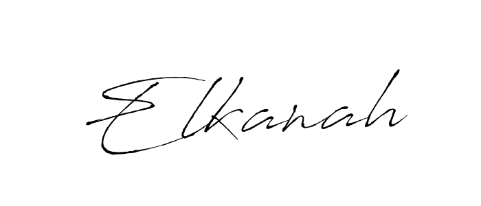 Design your own signature with our free online signature maker. With this signature software, you can create a handwritten (Antro_Vectra) signature for name Elkanah. Elkanah signature style 6 images and pictures png