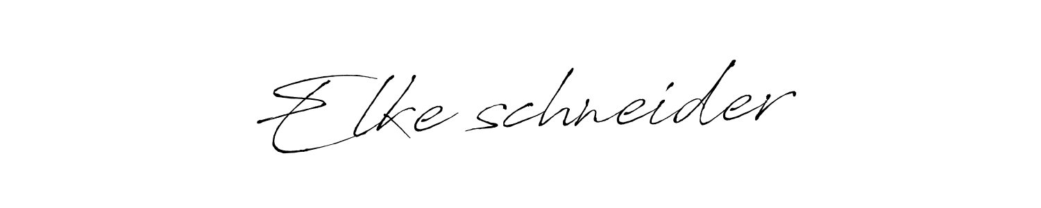Antro_Vectra is a professional signature style that is perfect for those who want to add a touch of class to their signature. It is also a great choice for those who want to make their signature more unique. Get Elke schneider name to fancy signature for free. Elke schneider signature style 6 images and pictures png