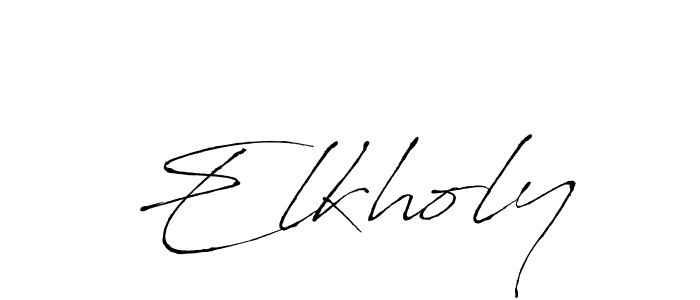 Similarly Antro_Vectra is the best handwritten signature design. Signature creator online .You can use it as an online autograph creator for name Elkholy. Elkholy signature style 6 images and pictures png