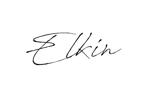 The best way (Antro_Vectra) to make a short signature is to pick only two or three words in your name. The name Elkin include a total of six letters. For converting this name. Elkin signature style 6 images and pictures png