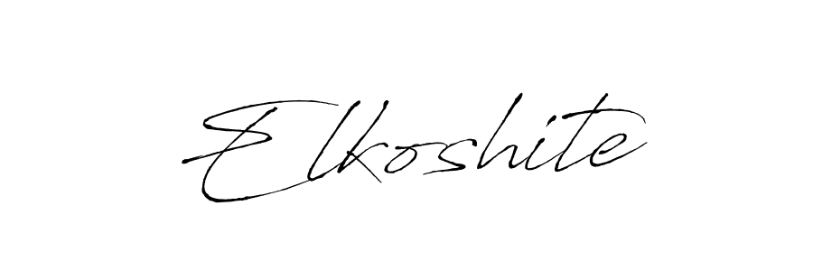 Once you've used our free online signature maker to create your best signature Antro_Vectra style, it's time to enjoy all of the benefits that Elkoshite name signing documents. Elkoshite signature style 6 images and pictures png