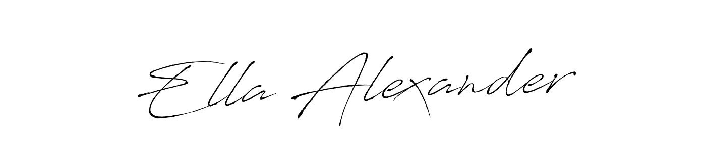 Similarly Antro_Vectra is the best handwritten signature design. Signature creator online .You can use it as an online autograph creator for name Ella Alexander. Ella Alexander signature style 6 images and pictures png