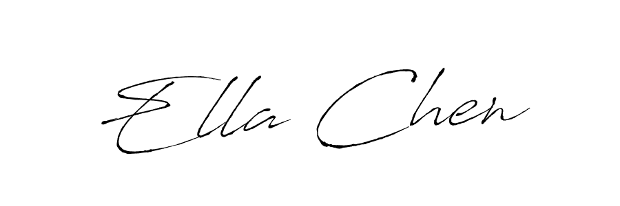 Make a beautiful signature design for name Ella Chen. With this signature (Antro_Vectra) style, you can create a handwritten signature for free. Ella Chen signature style 6 images and pictures png