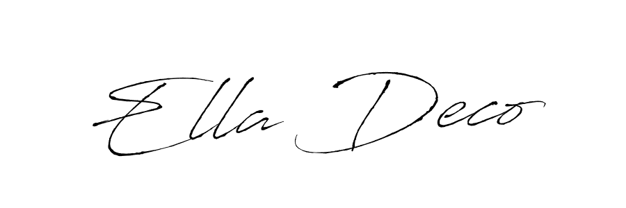 Here are the top 10 professional signature styles for the name Ella Deco. These are the best autograph styles you can use for your name. Ella Deco signature style 6 images and pictures png