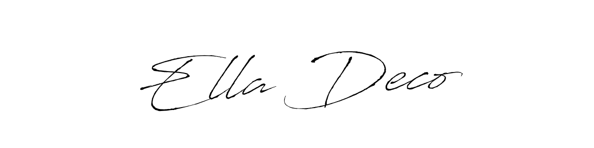 Make a short Ella Deco♡ signature style. Manage your documents anywhere anytime using Antro_Vectra. Create and add eSignatures, submit forms, share and send files easily. Ella Deco♡ signature style 6 images and pictures png