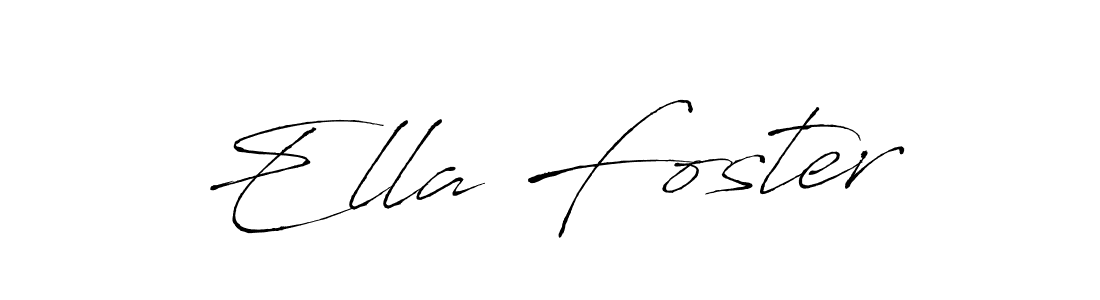 You should practise on your own different ways (Antro_Vectra) to write your name (Ella Foster) in signature. don't let someone else do it for you. Ella Foster signature style 6 images and pictures png