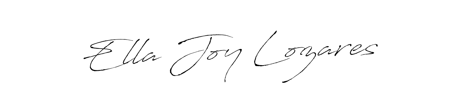 if you are searching for the best signature style for your name Ella Joy Lozares. so please give up your signature search. here we have designed multiple signature styles  using Antro_Vectra. Ella Joy Lozares signature style 6 images and pictures png
