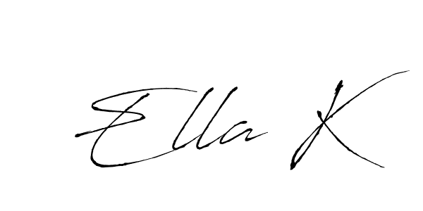 How to Draw Ella K signature style? Antro_Vectra is a latest design signature styles for name Ella K. Ella K signature style 6 images and pictures png