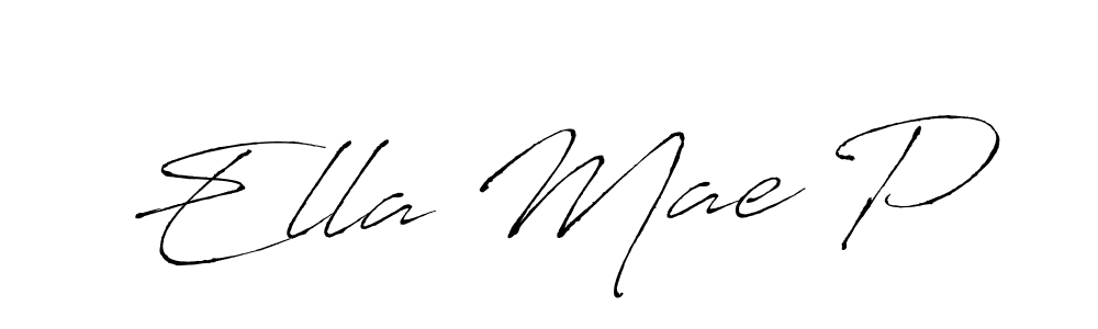 Design your own signature with our free online signature maker. With this signature software, you can create a handwritten (Antro_Vectra) signature for name Ella Mae P. Ella Mae P signature style 6 images and pictures png
