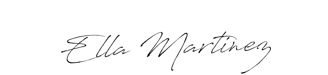 How to make Ella Martinez name signature. Use Antro_Vectra style for creating short signs online. This is the latest handwritten sign. Ella Martinez signature style 6 images and pictures png