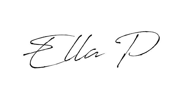 How to Draw Ella P signature style? Antro_Vectra is a latest design signature styles for name Ella P. Ella P signature style 6 images and pictures png