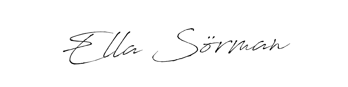 Design your own signature with our free online signature maker. With this signature software, you can create a handwritten (Antro_Vectra) signature for name Ella Sörman. Ella Sörman signature style 6 images and pictures png