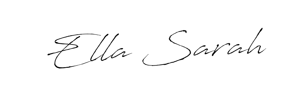 Create a beautiful signature design for name Ella Sarah. With this signature (Antro_Vectra) fonts, you can make a handwritten signature for free. Ella Sarah signature style 6 images and pictures png