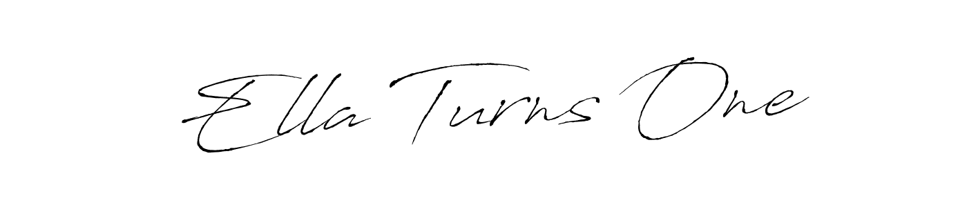 You should practise on your own different ways (Antro_Vectra) to write your name (Ella Turns One) in signature. don't let someone else do it for you. Ella Turns One signature style 6 images and pictures png