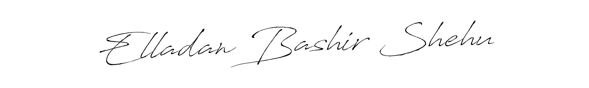 Design your own signature with our free online signature maker. With this signature software, you can create a handwritten (Antro_Vectra) signature for name Elladan Bashir Shehu. Elladan Bashir Shehu signature style 6 images and pictures png