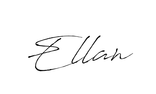 Design your own signature with our free online signature maker. With this signature software, you can create a handwritten (Antro_Vectra) signature for name Ellan. Ellan signature style 6 images and pictures png