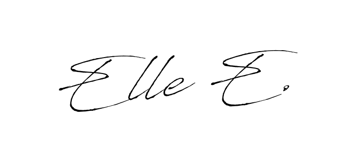 Also You can easily find your signature by using the search form. We will create Elle E. name handwritten signature images for you free of cost using Antro_Vectra sign style. Elle E. signature style 6 images and pictures png