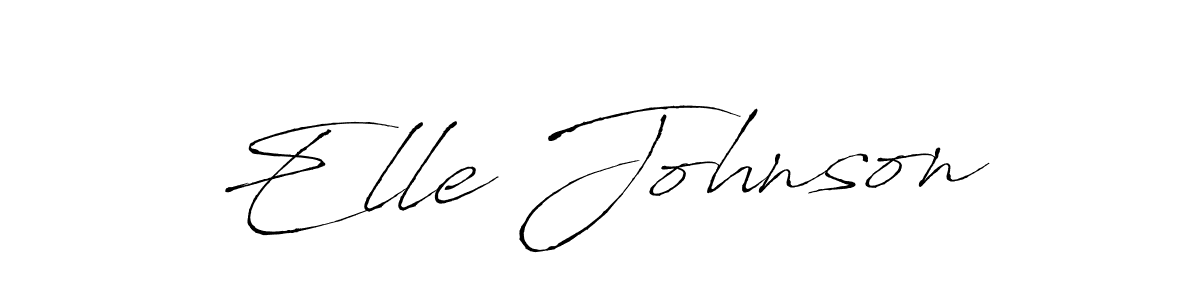 Elle Johnson stylish signature style. Best Handwritten Sign (Antro_Vectra) for my name. Handwritten Signature Collection Ideas for my name Elle Johnson. Elle Johnson signature style 6 images and pictures png