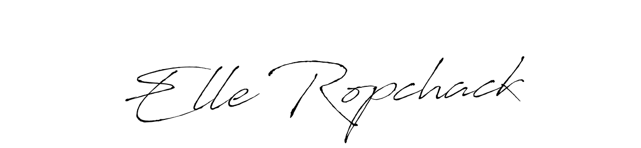 Antro_Vectra is a professional signature style that is perfect for those who want to add a touch of class to their signature. It is also a great choice for those who want to make their signature more unique. Get Elle Ropchack name to fancy signature for free. Elle Ropchack signature style 6 images and pictures png