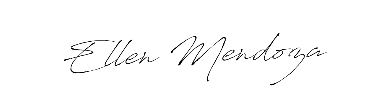The best way (Antro_Vectra) to make a short signature is to pick only two or three words in your name. The name Ellen Mendoza include a total of six letters. For converting this name. Ellen Mendoza signature style 6 images and pictures png