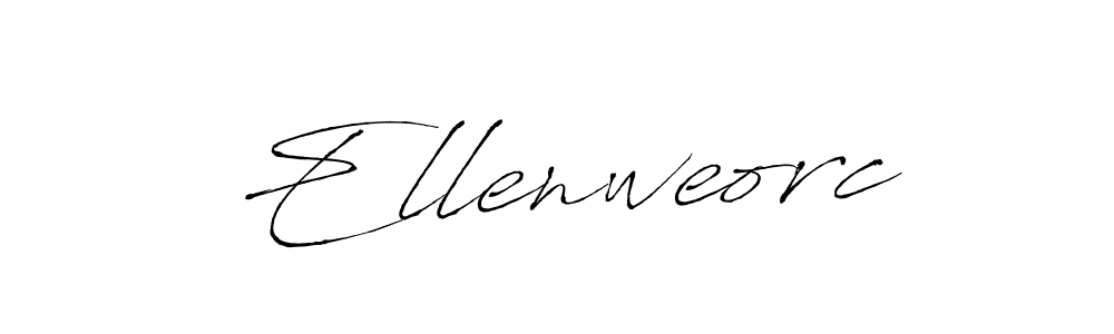 You should practise on your own different ways (Antro_Vectra) to write your name (Ellenweorc) in signature. don't let someone else do it for you. Ellenweorc signature style 6 images and pictures png