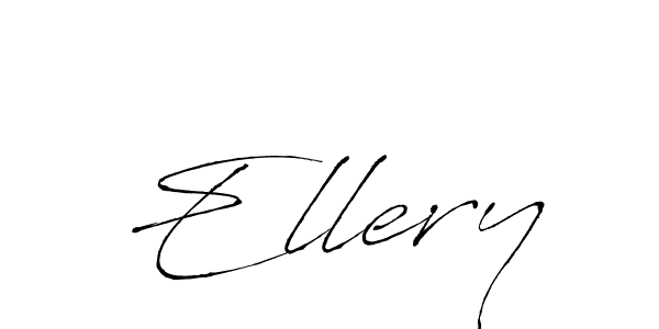 Make a beautiful signature design for name Ellery. With this signature (Antro_Vectra) style, you can create a handwritten signature for free. Ellery signature style 6 images and pictures png