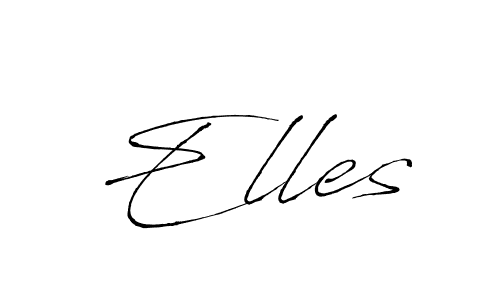 if you are searching for the best signature style for your name Elles. so please give up your signature search. here we have designed multiple signature styles  using Antro_Vectra. Elles signature style 6 images and pictures png