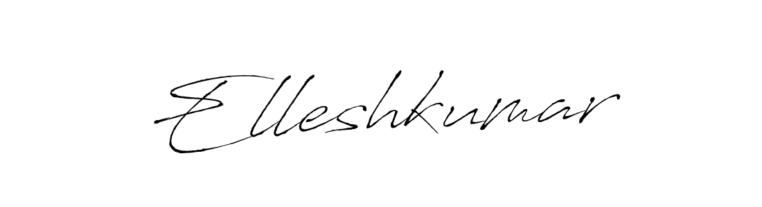 How to make Elleshkumar signature? Antro_Vectra is a professional autograph style. Create handwritten signature for Elleshkumar name. Elleshkumar signature style 6 images and pictures png