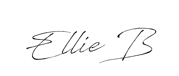 How to make Ellie B signature? Antro_Vectra is a professional autograph style. Create handwritten signature for Ellie B name. Ellie B signature style 6 images and pictures png