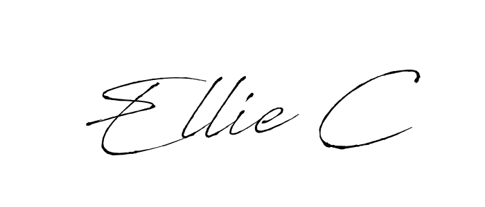Also we have Ellie C name is the best signature style. Create professional handwritten signature collection using Antro_Vectra autograph style. Ellie C signature style 6 images and pictures png