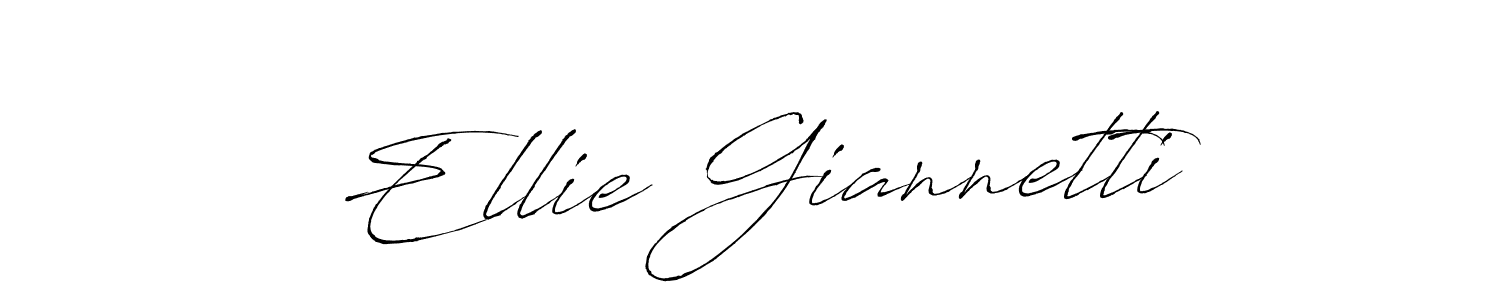 Make a beautiful signature design for name Ellie Giannetti. With this signature (Antro_Vectra) style, you can create a handwritten signature for free. Ellie Giannetti signature style 6 images and pictures png