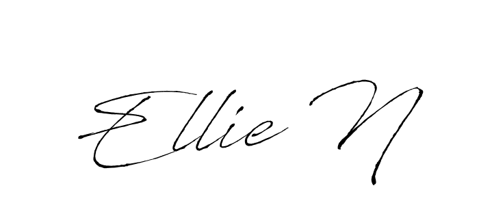 How to make Ellie N signature? Antro_Vectra is a professional autograph style. Create handwritten signature for Ellie N name. Ellie N signature style 6 images and pictures png