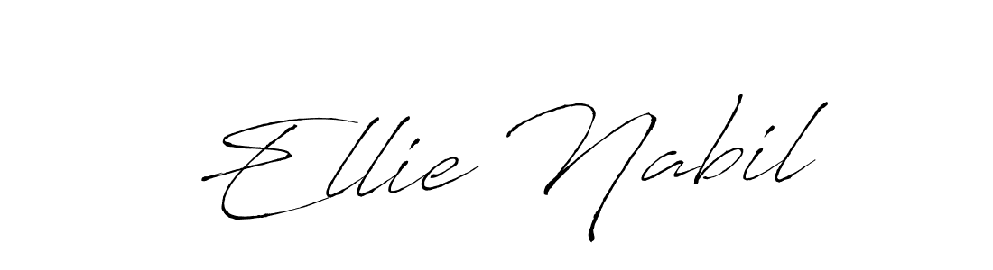Ellie Nabil stylish signature style. Best Handwritten Sign (Antro_Vectra) for my name. Handwritten Signature Collection Ideas for my name Ellie Nabil. Ellie Nabil signature style 6 images and pictures png