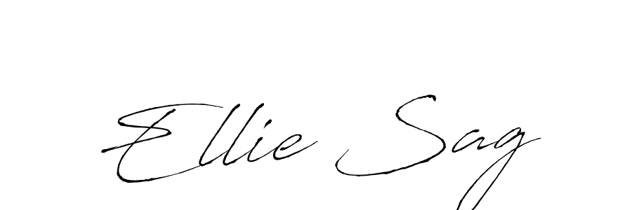Ellie Sag stylish signature style. Best Handwritten Sign (Antro_Vectra) for my name. Handwritten Signature Collection Ideas for my name Ellie Sag. Ellie Sag signature style 6 images and pictures png