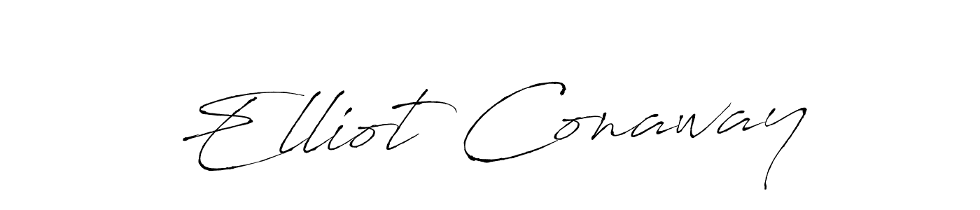 Similarly Antro_Vectra is the best handwritten signature design. Signature creator online .You can use it as an online autograph creator for name Elliot Conaway. Elliot Conaway signature style 6 images and pictures png