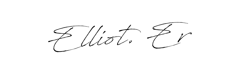 Make a beautiful signature design for name Elliot. Er. With this signature (Antro_Vectra) style, you can create a handwritten signature for free. Elliot. Er signature style 6 images and pictures png